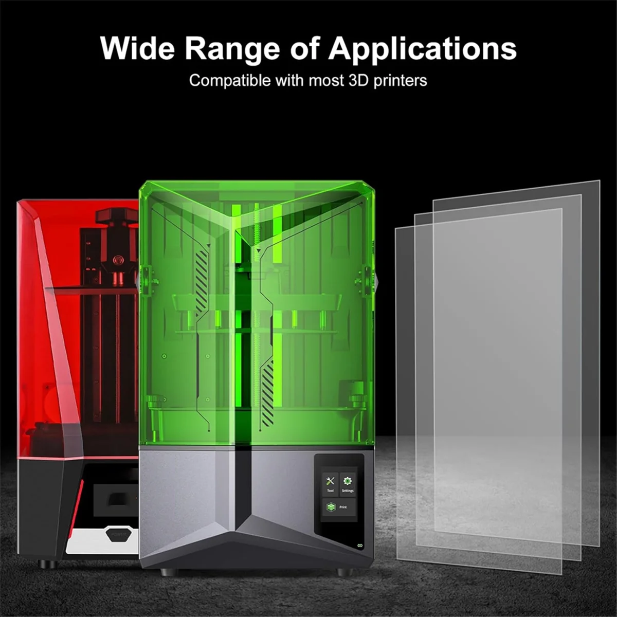 A20M 3PCS PFA Release Liner Film 2.0 للطابعة ثلاثية الأبعاد الراتنج 4، 3، 2 و8K، 273 × 176 مم