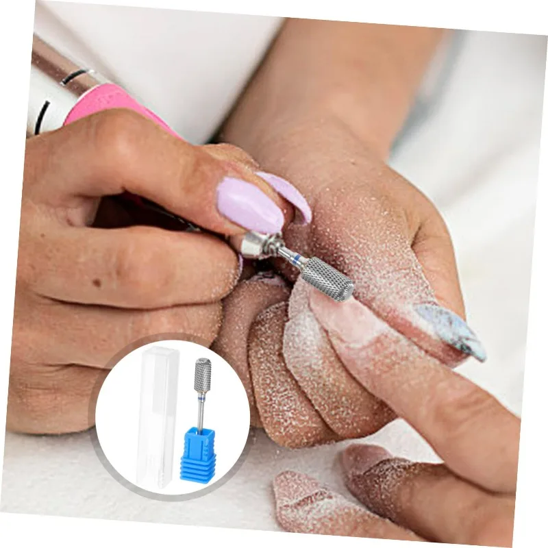 1 stks HYTOOS voor Manicure Elektrische Boor Nagels Accessorie Tool Vat Nail Boren Carbide Burr Stofdicht Bit Frees