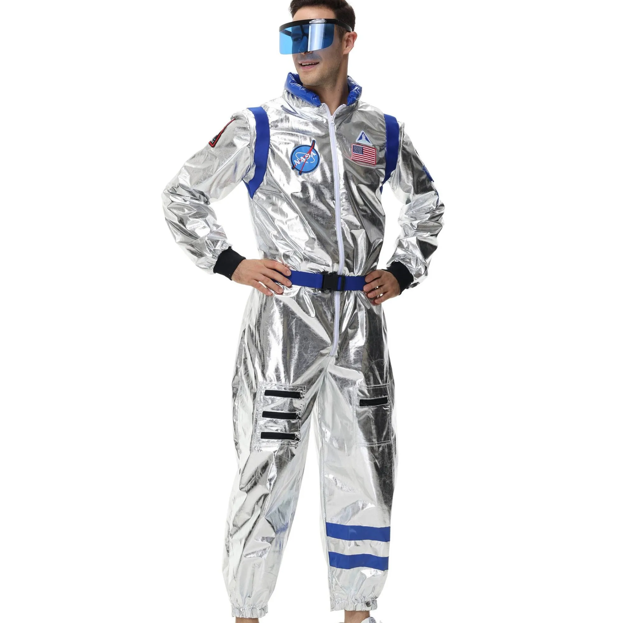 زي تنكري لرائد الفضاء للحفلات التنكرية وعروض الهالوين للبالغين والأطفال، ملابس للنوادي الليلية وللمنشئين الرغابيين في أن تكون... #4