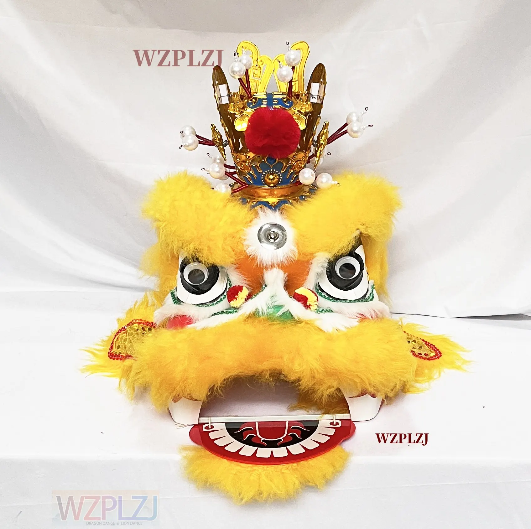 

14 inch 5-12 Age Lion Dance Costume Head crown monkey king Sport Festival Carnival Toy Party Game Cartoon Stage Props Parade