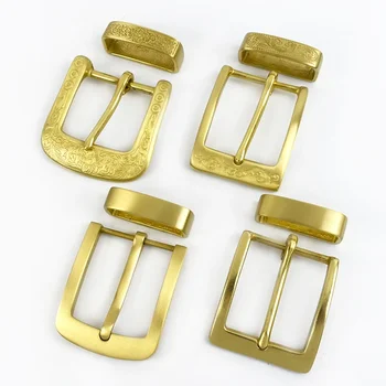 1Pc Deepeel 40mm Mann Gürtel Schnalle Reinem Kupfer Pin Schnallen Gürtel Kopf Bund Verschluss für 38-39mm DIY Leder Handwerk Zubehör