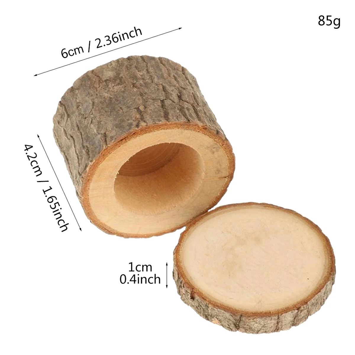 

Wooden Ring Box Vintage Proposal Container for Wedding Engagement Protects Rings Lightweight Storage Necklace Earrings