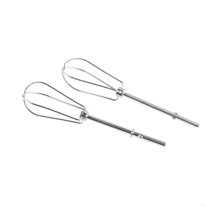 F92F Set of 2 Electric Mixer Heads Handheld Eggs Beater Heads Stainless Steel Eggs Mixer Accessories Eggs Beater Part