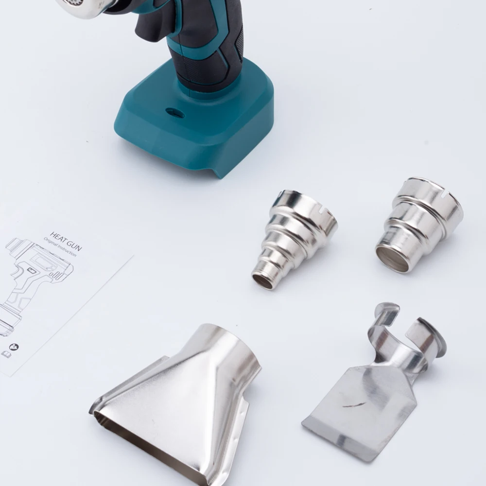 

360W Cordless Heat Gun For Milwaukee /Bosch/Makita 18V Lithium Battery Industrial Handheld Electric Heating Gun with 4 Nozzle