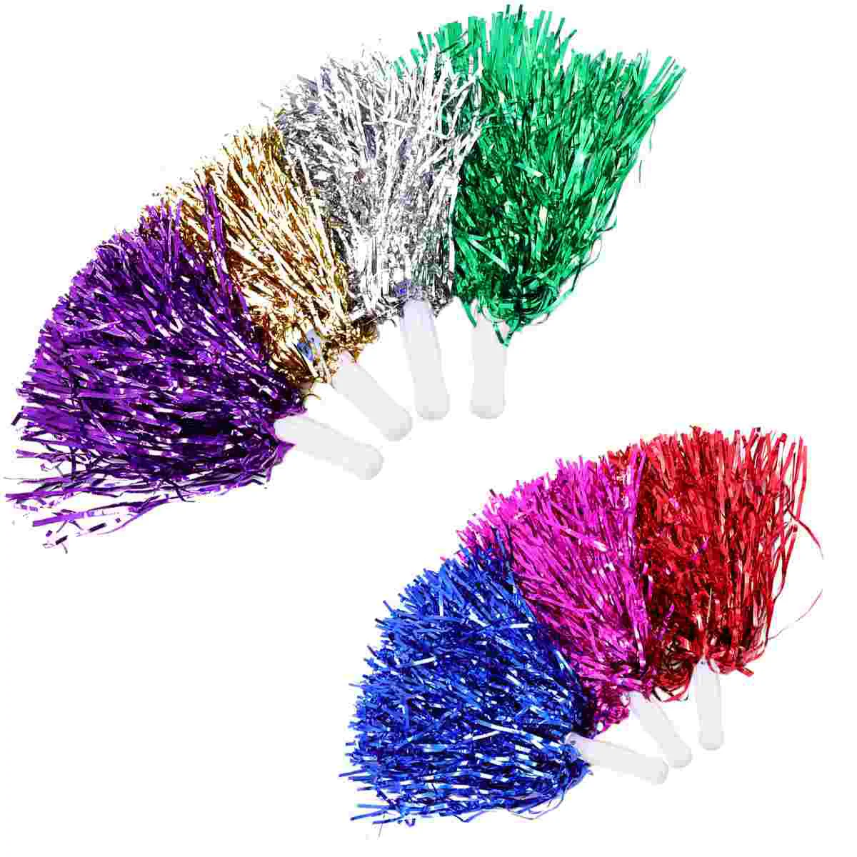 14 Pcs Clothing Cheerleaders Holding Flowers Child Neon Outfit Girls Pom Poms Dance Ball-Flower