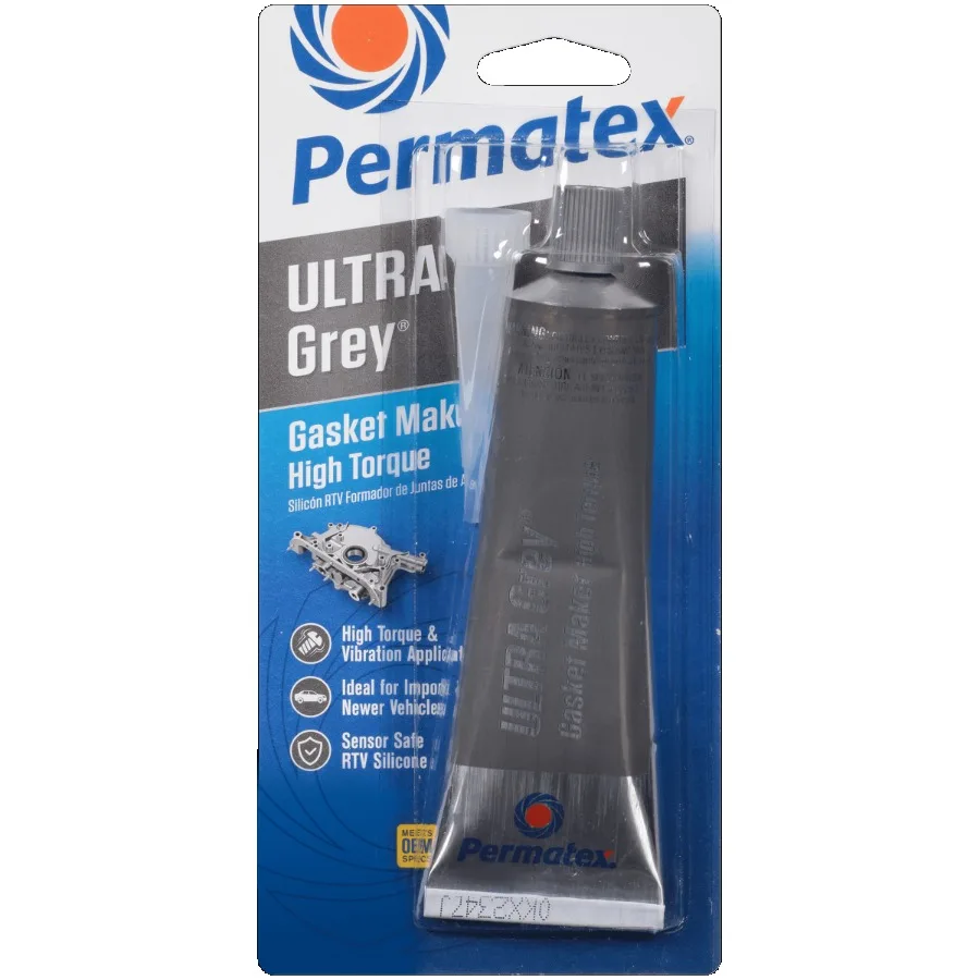 2 pack Ultra Grey Rigid HighTorque RTV Silicone Gasket Maker Sensor Safe And NonCorrosive For High Torque And Vibration Resista