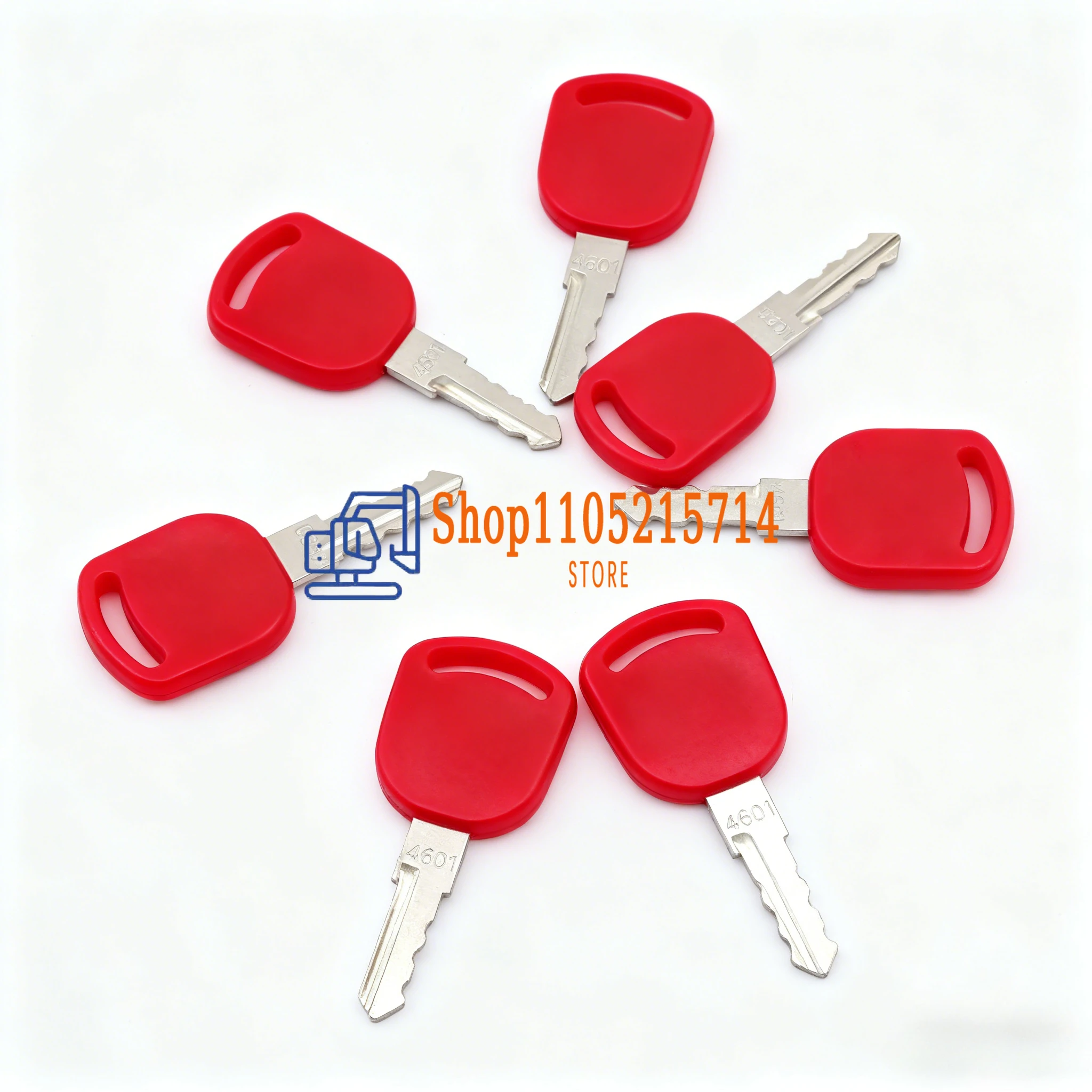 3/5/10PCS 14601 Key Red for Case New Holland Excavator Tractors 82003267 82030143