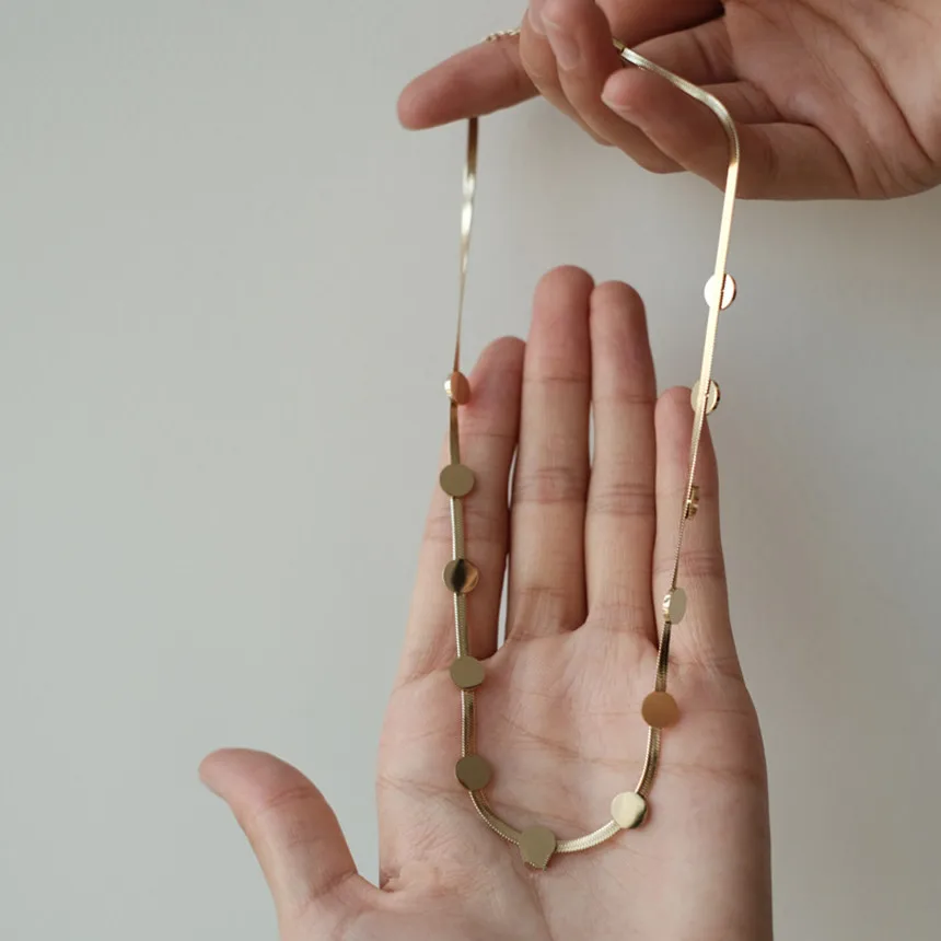 316L الفولاذ المقاوم للصدأ الهيب هوب هندسية الجولة خياطة ثعبان العظام سلسلة قلادة سوار للنساء موضة غرامة مجوهرات مجموعة