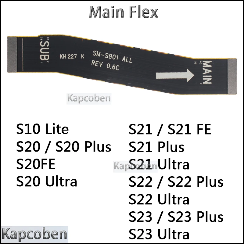 Motherboard-Anschlusskabel für Samsung Galaxy S21 S10 S20 S22 S23 Plus Lite Ultra Fe Hauptplatine Flex