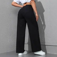 Denim Wide Leg Pants Women Streetwear Jeans Washed Distressed High Waist Straight Trousers Female Vintage Basics Floor Length 3
