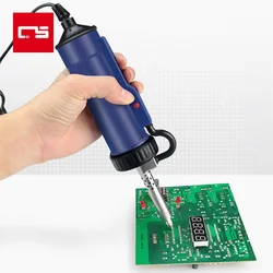 Electric Desoldering Machine Automatic Portable Electric Solder Tin Sucker Vacuum Soldering Remove Pump With Desoldering Nozzles