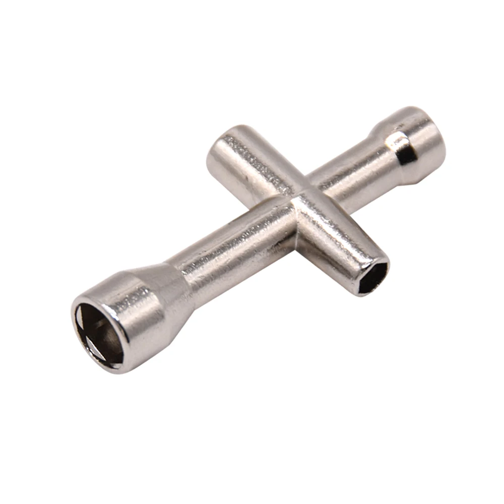 4 in 1 3D Printer Nozzle Tool M2 M2.5 M3 M4 Screw Nut Hexagonal Cross Wrench For V5 V6 MK8 LabX1 P1 A1 Nozzle Mini Spanner view 3