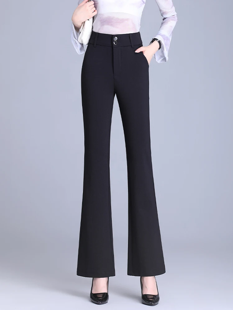 

High Waist Slimming Flared Pants Women's Spring Autumn 2026 New Style Suit Pants Drapey Small Size Casual Flared Pants