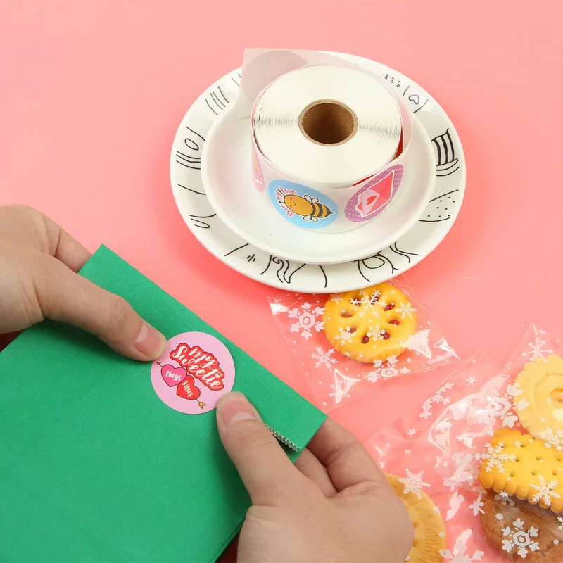 1Inch Unique 8 Designs"Valentine's Day Theme"Sticker for Family & Lover Encourage Confession Gift Packaging Envelope Decor Label