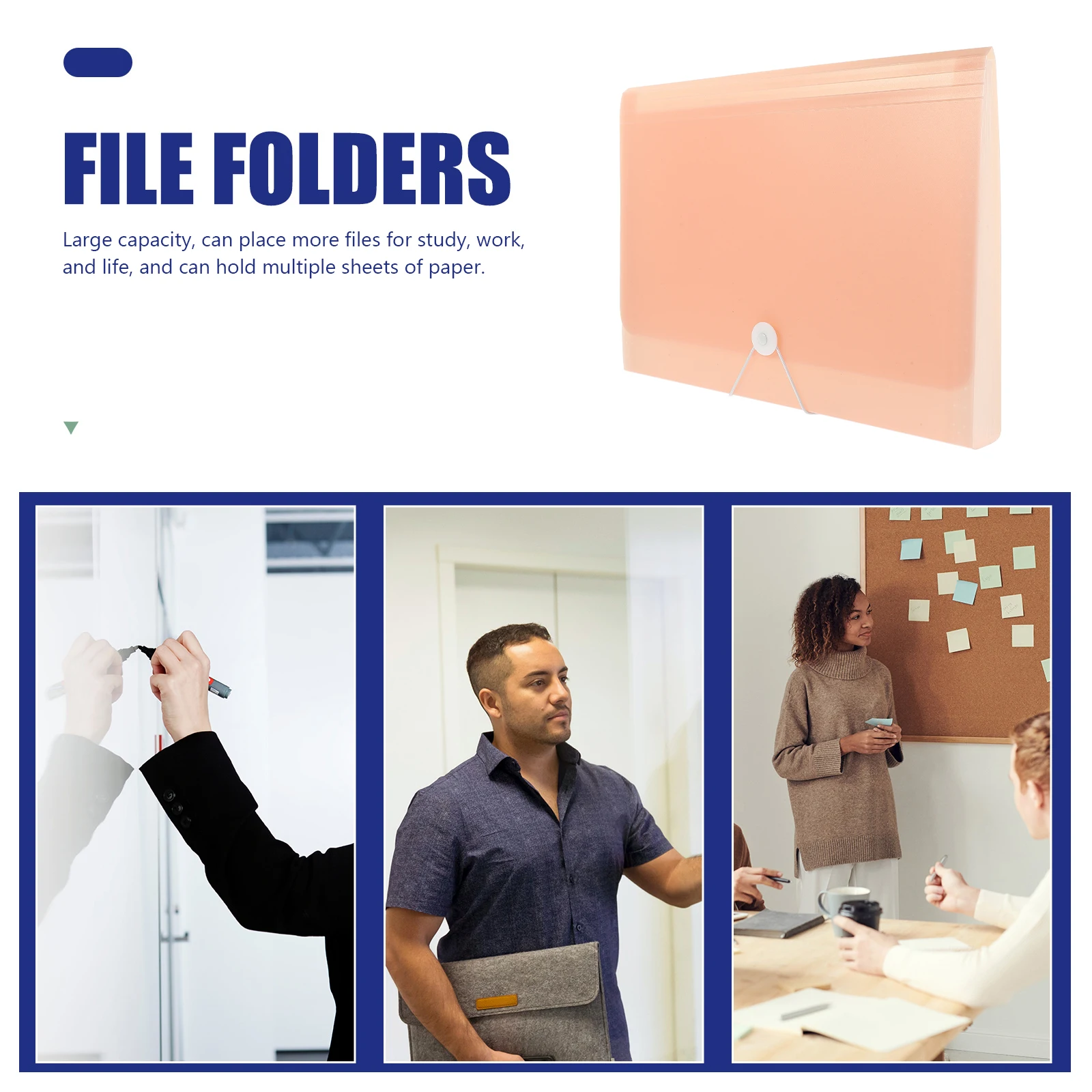 

Test Paper Bag Folder Accordion File Container Expandable Holder Expanding Organizer Plastic