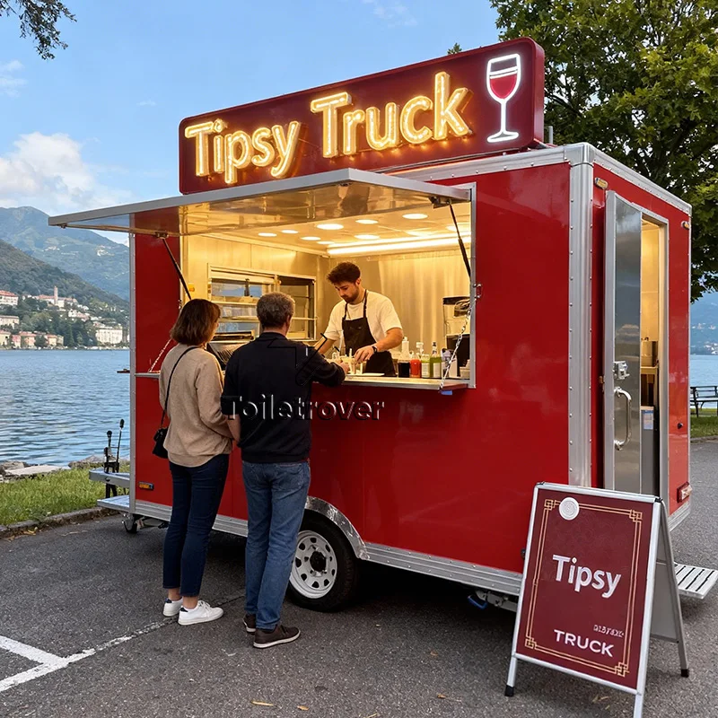 

Cheap Mini Food Truck Grill Tacos Fully Equipped Food Truck Trailer Mobile Kitchen Food Trailer for Outdoor Catering Events