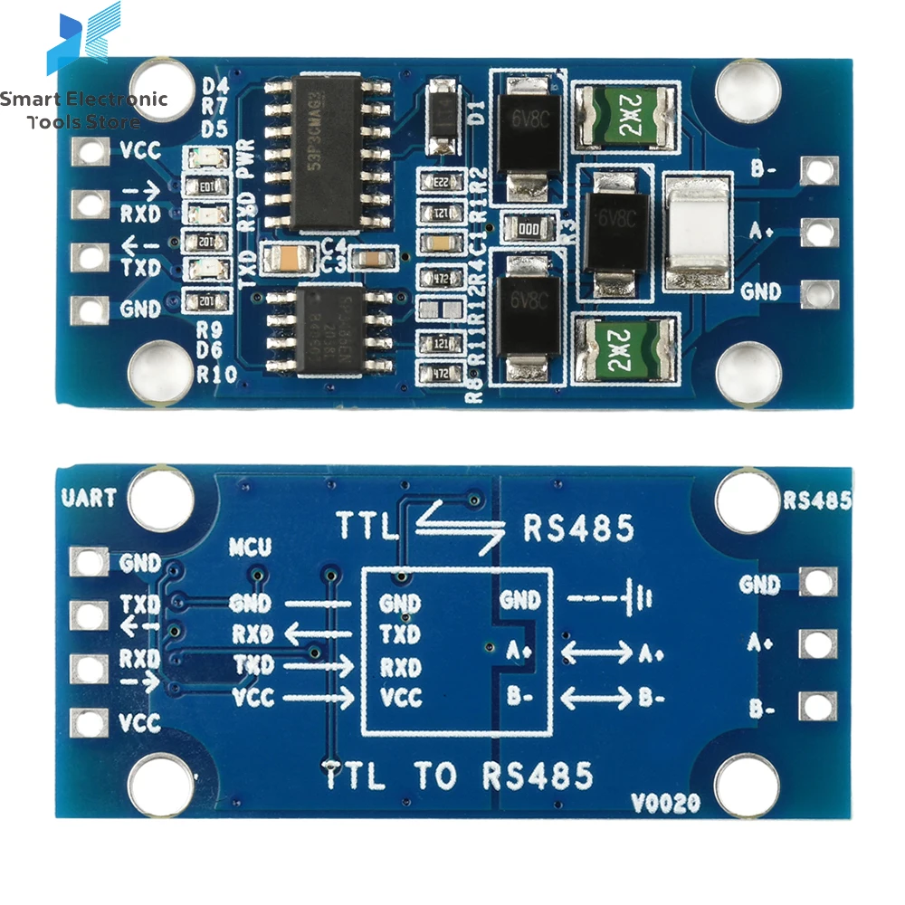 DC 3.3V/5V TTL a RS485 Seriale UART Livello Conversione reciproca Hardware Controllo automatico del flusso Modulo di comunicazione Microcontrollore