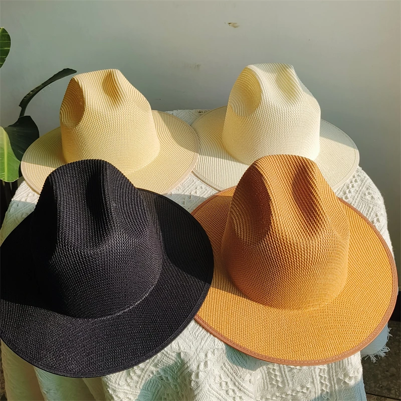 special basin hat for women fedora hats 4 colors elegant hat ladies Breathable caps  sun hat beach summer jazz hat panama