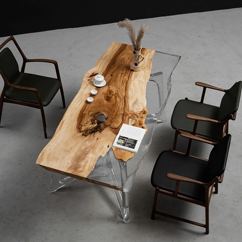 Resin river table, log long , tea, desk, dining, acrylic epoxy suspension