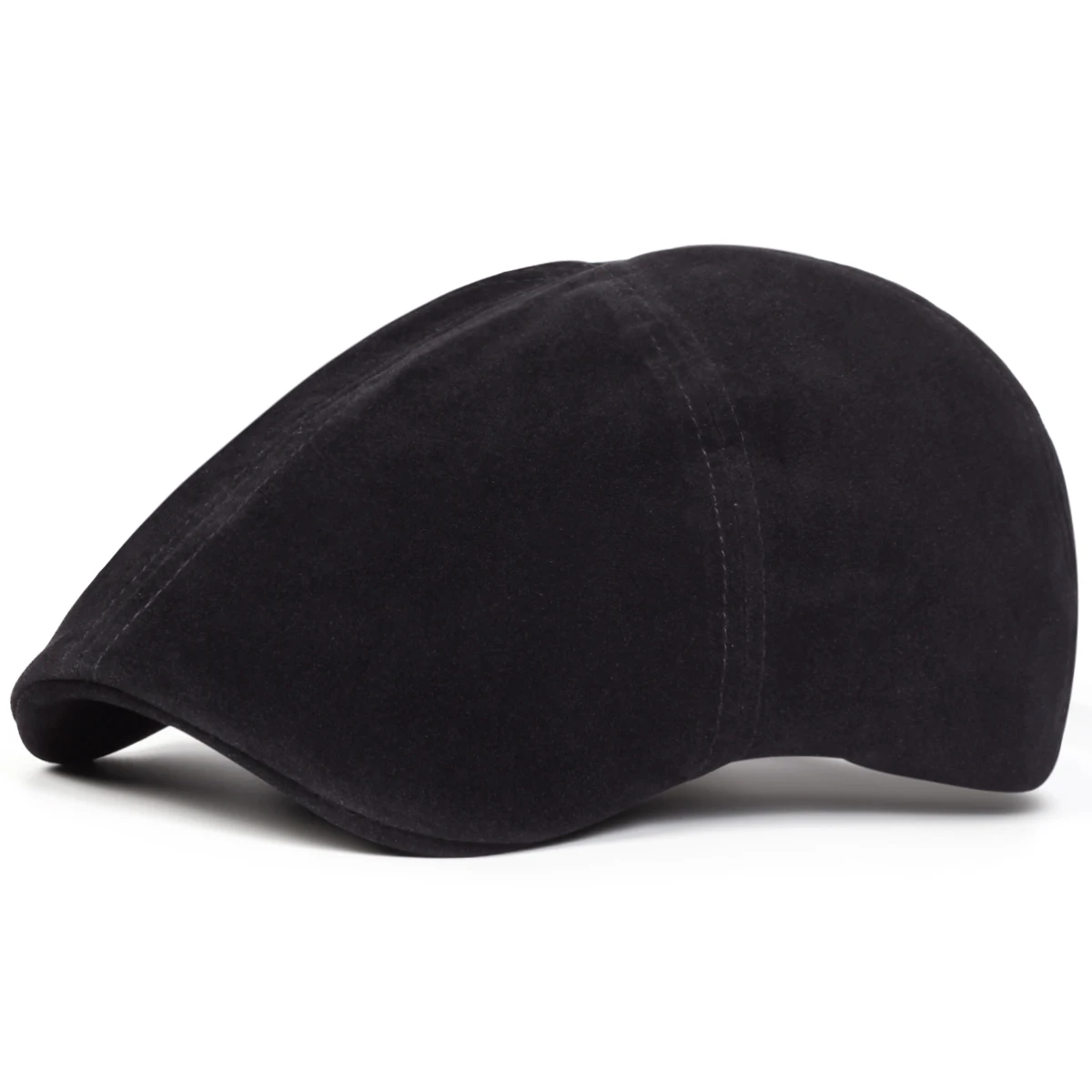 Unisex Solid Colored Suede Newsboy Caps Men British Painters Hats Spring and Autumn Berets Hip Hop Berets
