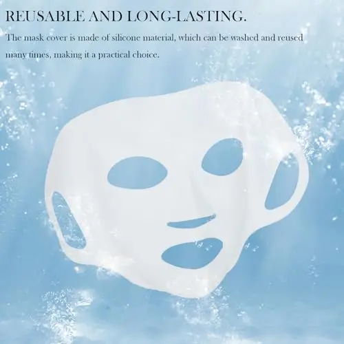 1 Piece Of Reusable Silicone Mask, Can Be Used With Moisturizing Masks To Keep Facial Skin Elastic ，Available In Multiple Colors