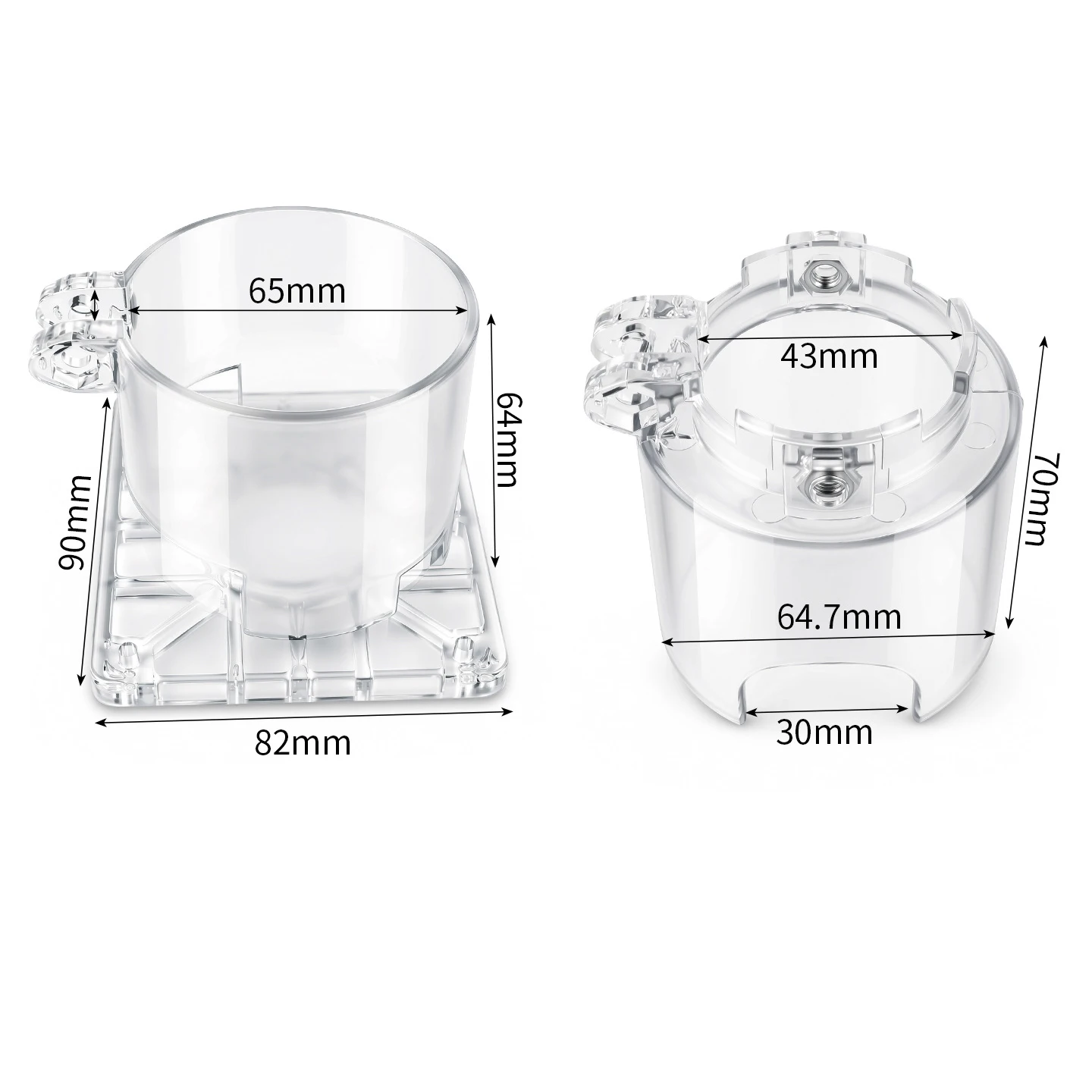 Transparent Base Angle Grinder Edge Trimmer Converter Kit For Grooving Slotting Carving Rounding Tasks Power Tool Attachment