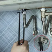 Multifunctional Flume Socket Wrench Nut Remover for Sink Repair Bathroom Faucet Assembly Plumbing Installation Hand Tool