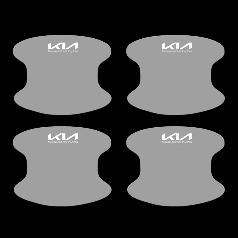 4 قطعة مقبض باب السيارة حامي ملصقات الفينيل المضادة للخدش حماية السيارات فيلم لكيا ريو Ceed سبورتاج سيراتو الروح سورينتو #5