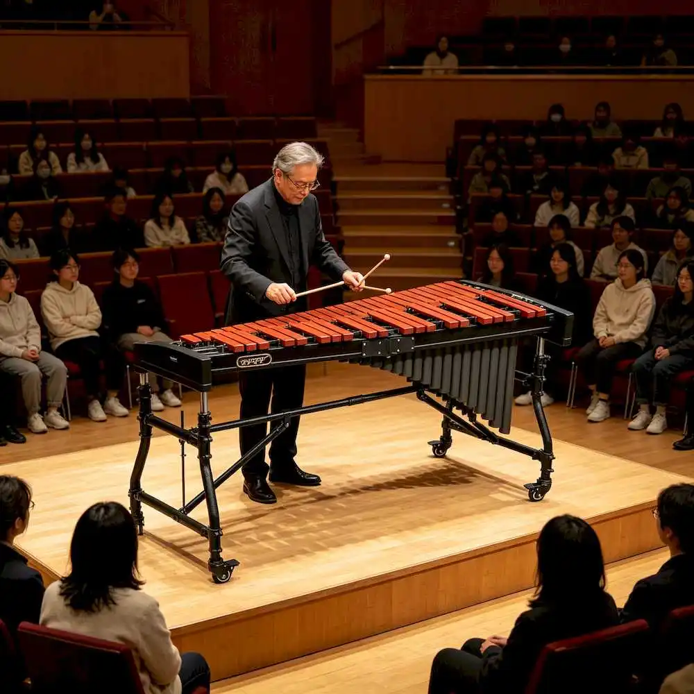 High-Strength Heavy-Duty Foldable Adjustable Campus Xylophone DFX-AM49 4-Tone Scale Teaching Learning Custom