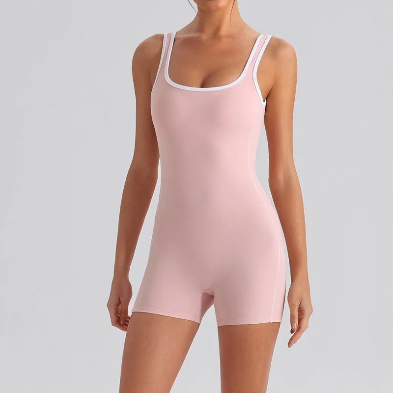 

Women's Workout Clothes Slim Fit Sexy Outfits Bodysuit Women Yoga Jumpsuit With Sleeveless For Women Sportswear Woman Gym