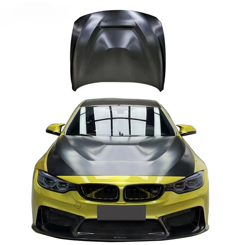 

CLY GTS car Hood for BMW M3 F80 M4 F82 upgrade GTS Hood aluminium cover M3 M4 GTS Bonnet scoop engine hood