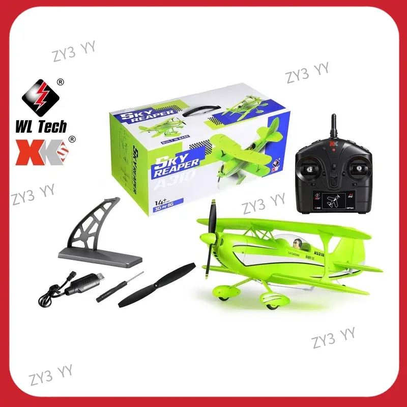 A310 WWII Beech D17S Double Wing RC Aircraft High Simulation Brushless Motor 3D/6G Gyroscope Remote Control Model Aircraft