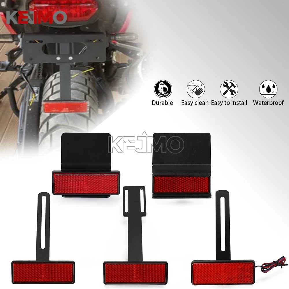 2024 2025 2026 ل تشويش إذاعي 400 X Speed 400 دراجة نارية الملحقات الخلفية لوحة الأرقام عاكس حامل الترخيص تمديد عاكس #1