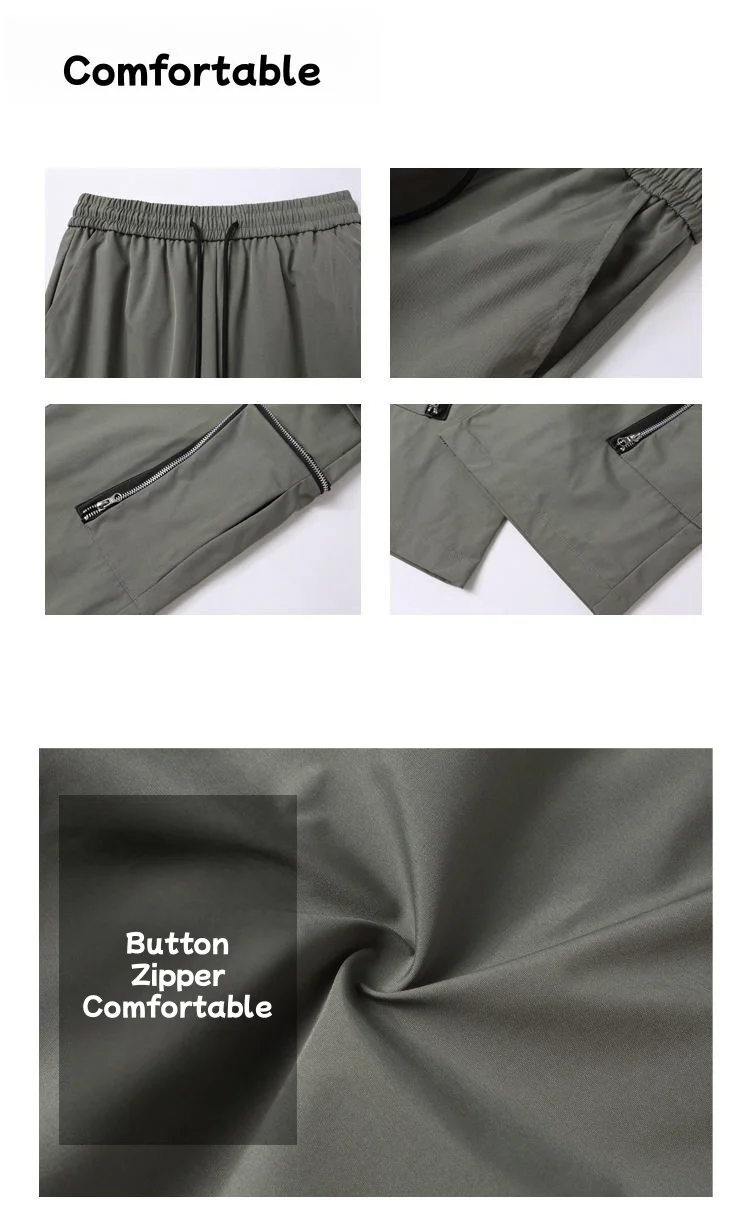 American Triple Defense Functional Wind Work Pants Men's Design Sense Simple Pocket Straight Casual Punch Pants Soft Breathable