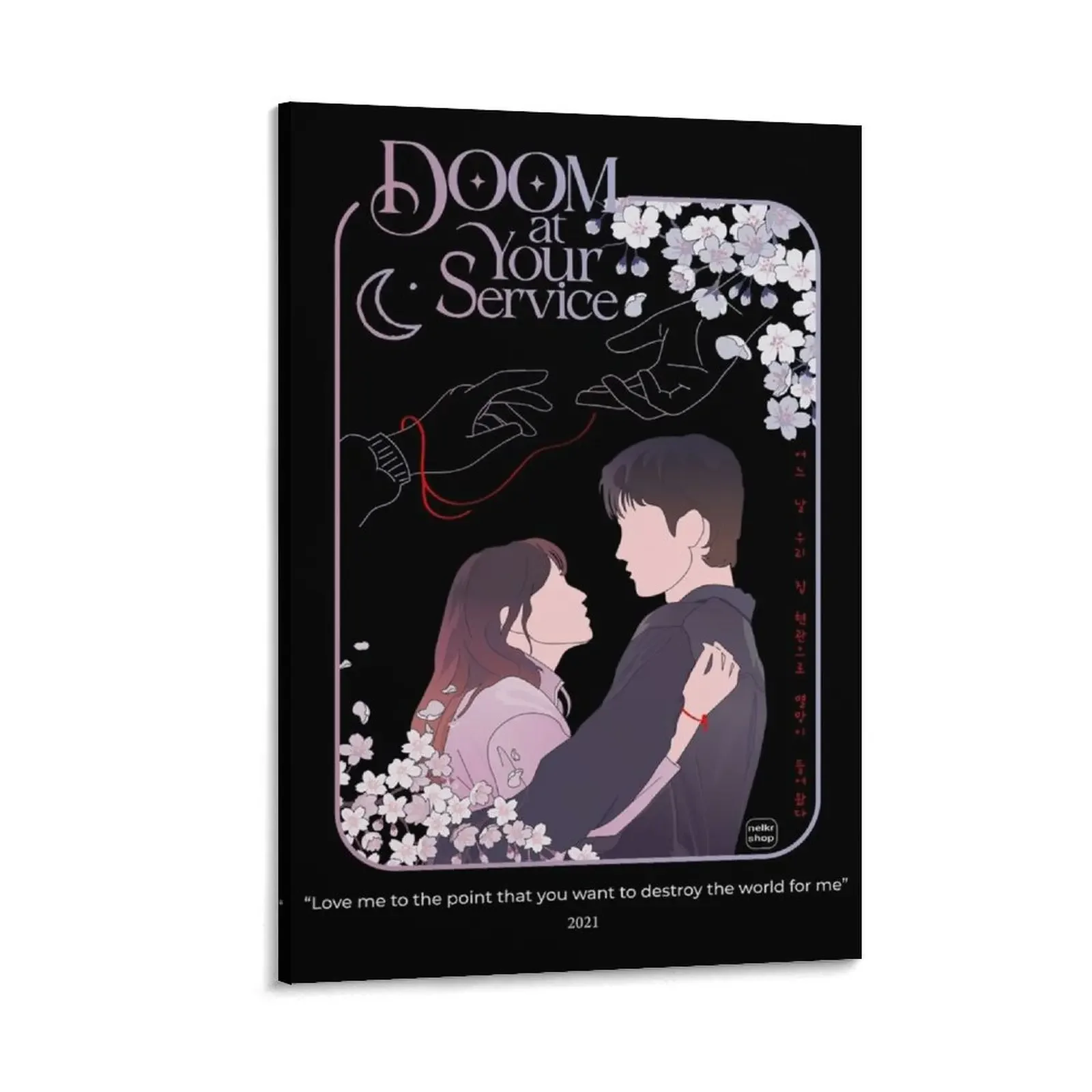 

Doom at Your Service (black background) Canvas Painting Wall paintings office decoration posters for room