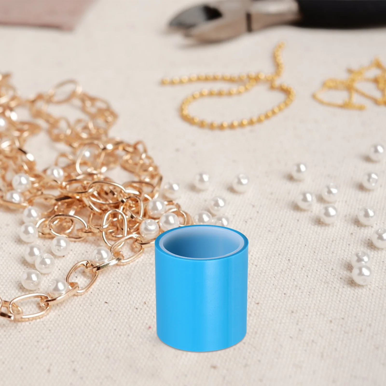 Nastro di carta adesiva UV senza soluzione di continuità Resina per gioielli Adesivo forte artigianale 4 rotoli Nastro UV con finitura senza bolle epossidica fai-da-te