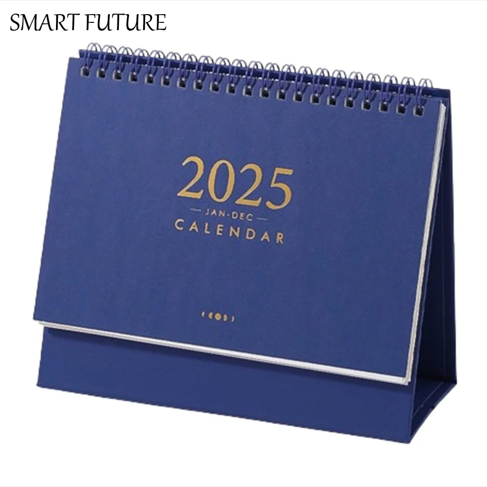 

Креативный календарь на 2024-2025 годы, 2025 г., плотная бумага, стоячий флип-календарь с наклейкой, ежедневное расписание, органайзеры для управления временем