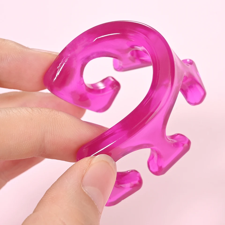 Separadores de Dedos de Silicona para Aplicación de Esmalte 2pzas Separadores Suaves de Dedos 2.6*9.2cm Espaciadores de Gel para Uñas Herramientas RT% 2