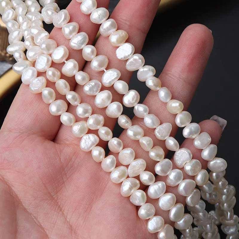 

5-6mm Baroque Natural Freshwater Pearls Irregular Shape Semi-Finished Beads for Jewelry Making DIY Necklace Bracelet Accessories
