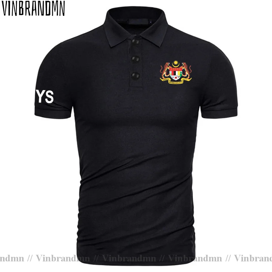 Malaysia Malaysian Malaya MY MYS Malayan Polo Shirts Men Short Sleeve Cotton Classic Brands Printed For Country Flag Clothing