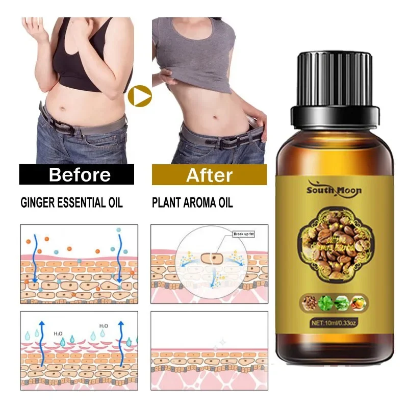 Slimming essential Oil Thin Leg Waist Fat Burner Anti Aging Lose Weight Promote sculping Full Body Slim Massage serum Oils