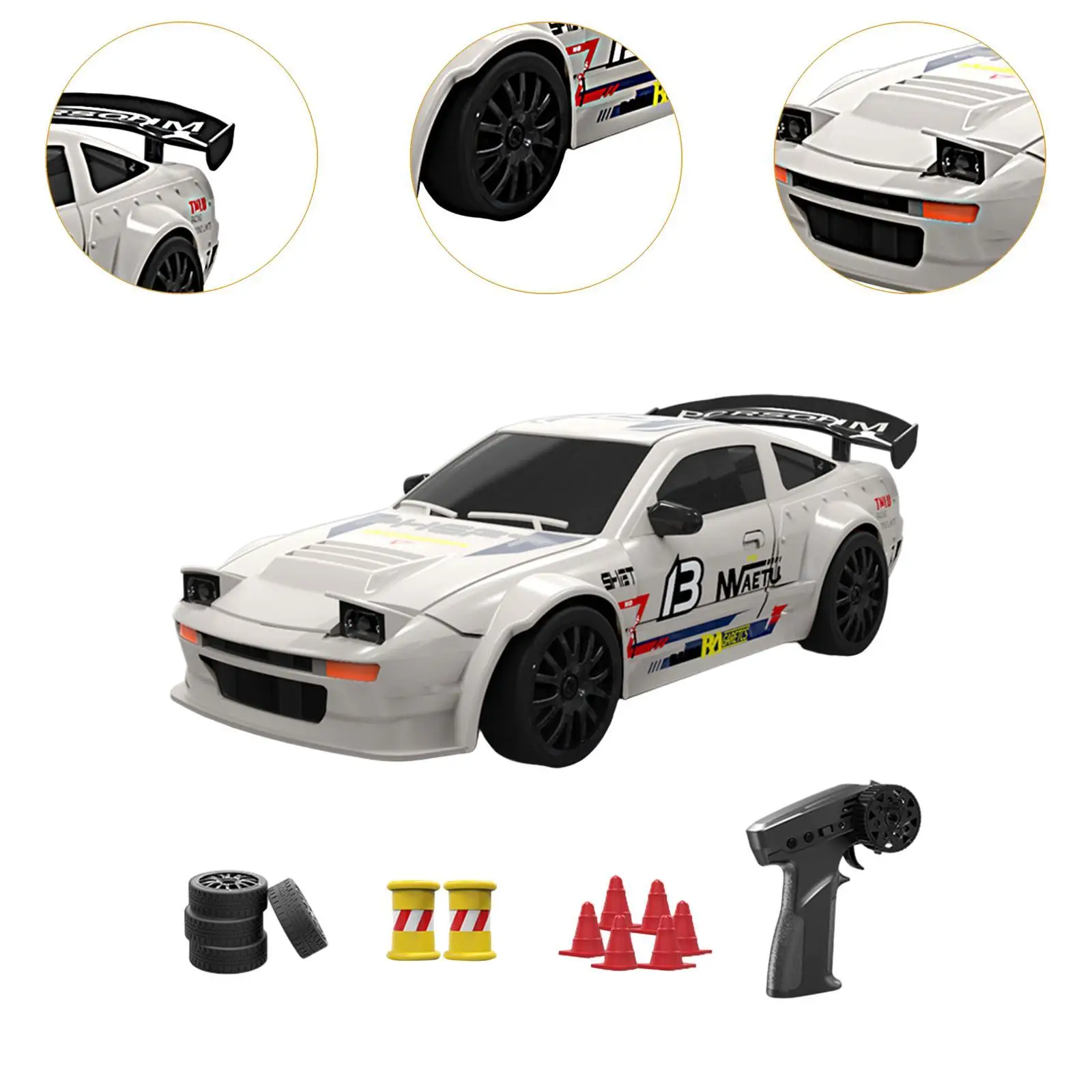 1:24 RC Drift Model Auto 4WD Drifting Tire Sport Raceauto Afstandsbediening Auto voor