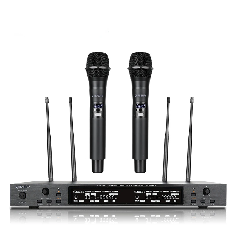 

Long Range True diversity bm888 uhf professional wireless microphone cordless mic system for stage performance