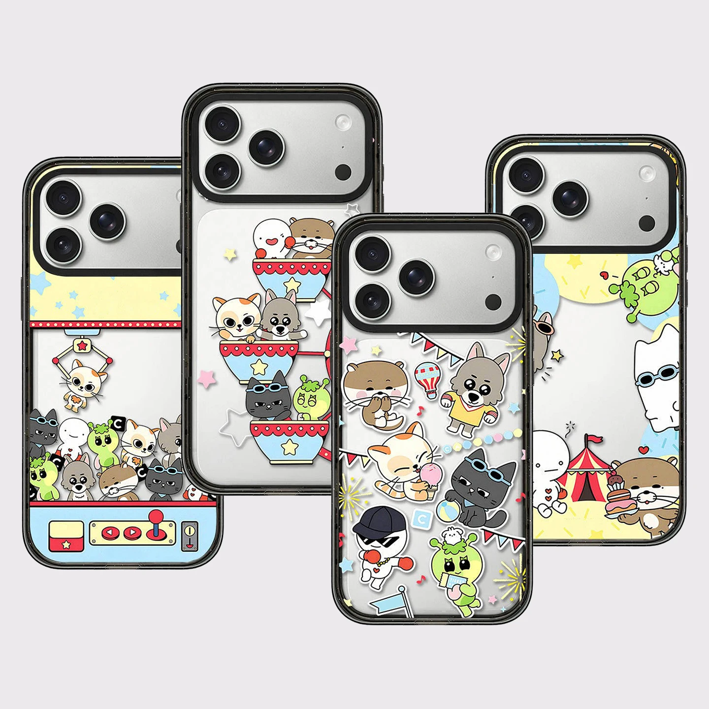 6090663 Impact Black Border Magnetic Phone Case Cover for IPhone 13 14 15 16 17 18 Pro Max Case