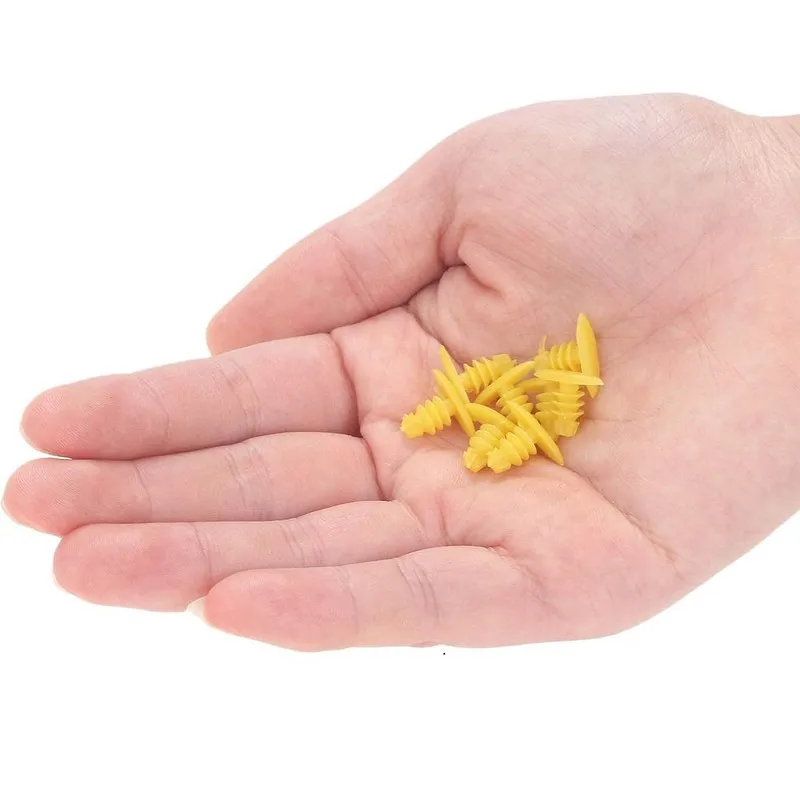 Car Window Seal Clips 69 pcs, Yellow Plastic Body, Secure Snap-in Design, for Car Door Sealing, Multipurpose