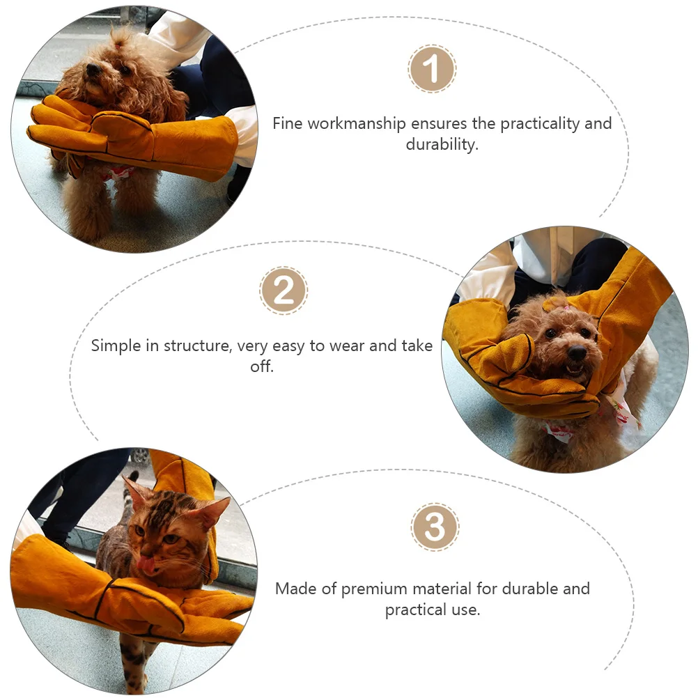 

Thickening Anti-Bite For Parrot Training Hand Protection Bite-Proof Pet Training Gloves Protective Gloves Pet Feeding