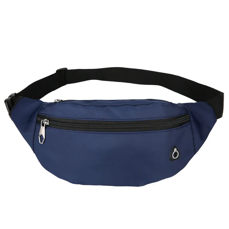 

Outdoor sports waist bag men's solid color multi-compartment cycling portable chest bag mobile phone bag women