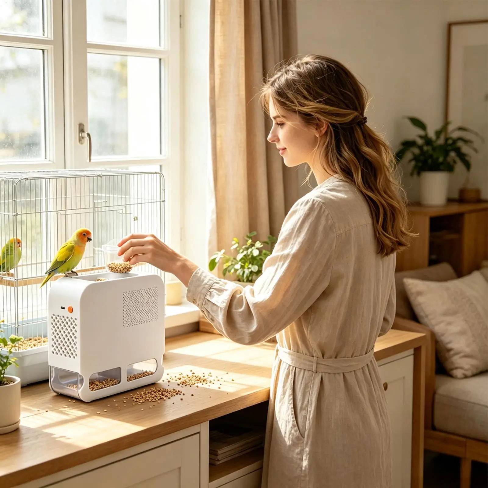 Elektrische Vogelfutter-Schalenbläsemaschine, effizient, mit einstellbarer Geschwindigkeit, Vogelfutter-Separator, einfache Reinigung, spart Zeit für den Getreideanbau auf dem Bauernhof – Detail 10
