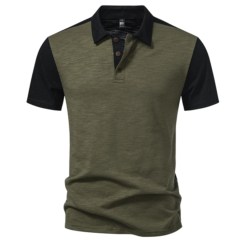 Men Summer Polo T-shirts Short Sleeve Tops Polo Tees Shirts Lapel Collar Solid Polo Sweatshirt T shirt Tshirts T8