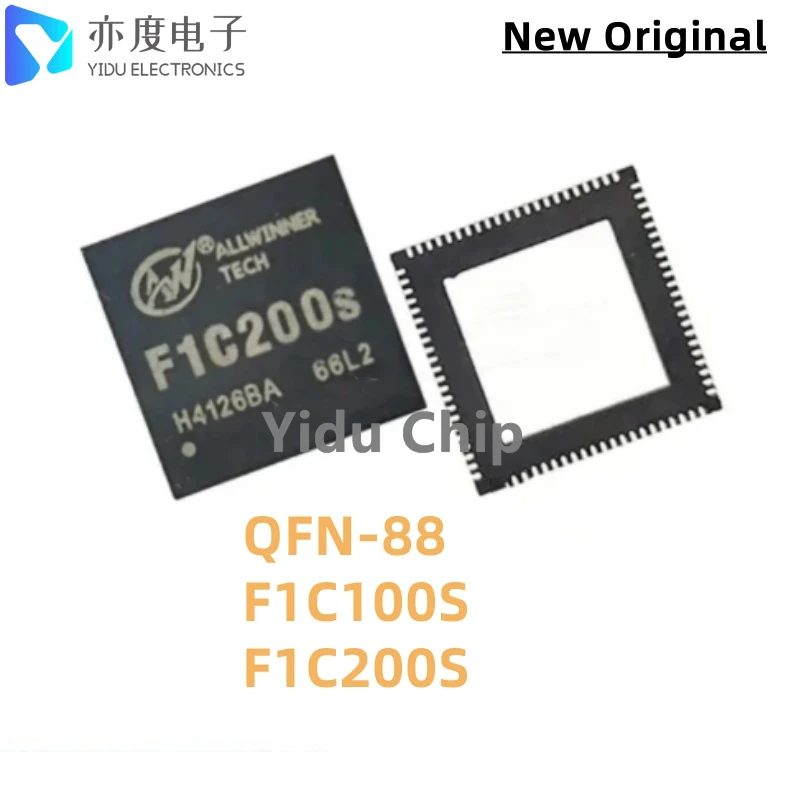 1pcs/lot F1C100S F1C200S QFN-88 ARM9 Chip New Original